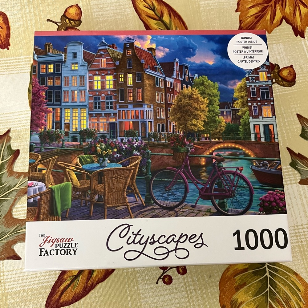 Cityscapes 1000 Piece Jigsaw Puzzle (NWOT)